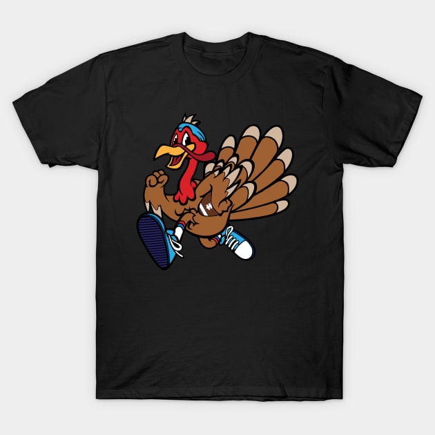 'Gobble Til You Wobble ' Cool Thanksgiving Football T-Shirt by ourwackyhome